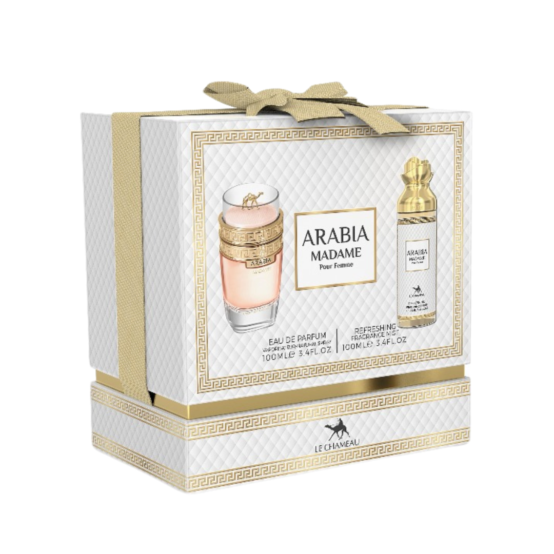 2in1 Gift Set Arabia Madame Eau De Parfum & Body Mist 100ml ✨ | Timeless Elegance in a Luxurious Gift Set