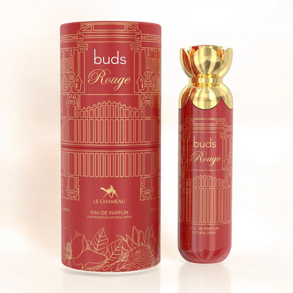 Buds Rouge Eau De Parfum ✨ 100ml | A Sensual Symphony of Amber, Saffron & Cedar