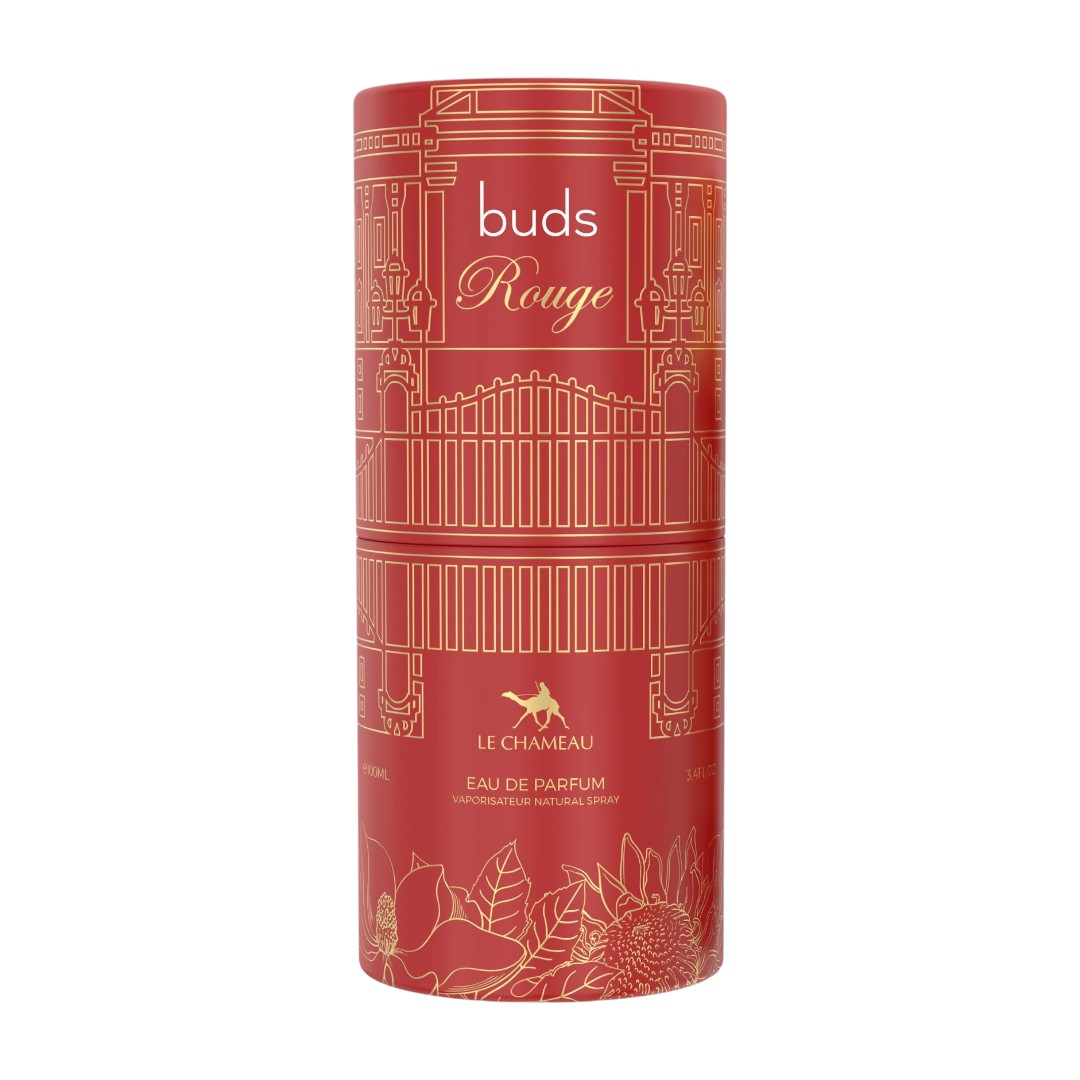 Buds Rouge Eau De Parfum ✨ 100ml | A Sensual Symphony of Amber, Saffron & Cedar