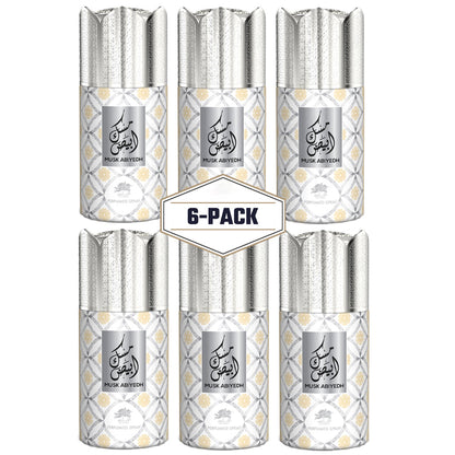 Musk Abiyedh Perfume Deodorant 6x Pack ✨ 250ml | Fresh Citrus & Luxurious Musk Blend