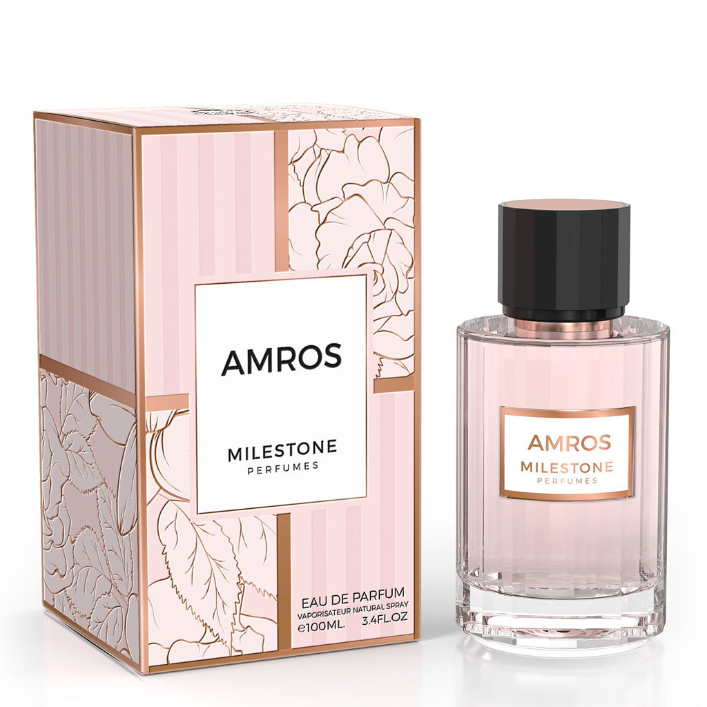 Amros (Unisex) EDP ✨ 100ml | A Floral Symphony of Turkish Rose, Peony & White Musk