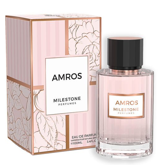 Amros (Unisex) EDP ✨ 100ml | A Floral Symphony of Turkish Rose, Peony & White Musk