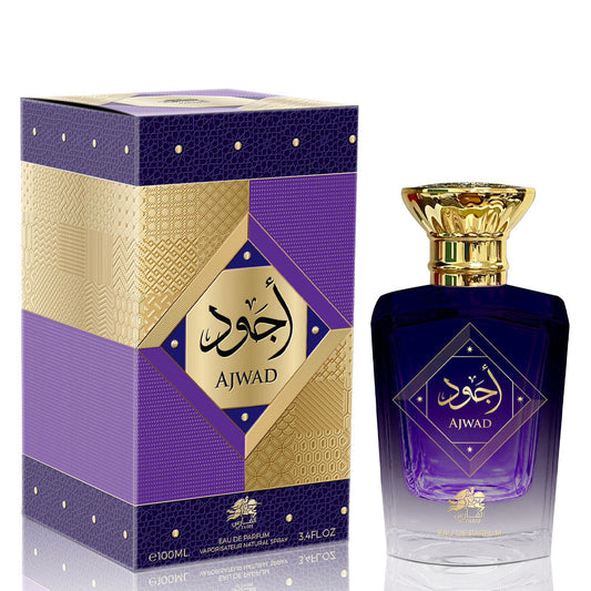 Ajwad Unisex Eau De Parfum ✨ 100ml | Bold Woody & Floral Blend with Rich Oud & Amber