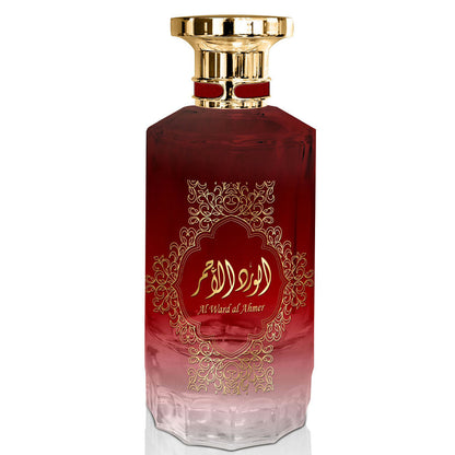 Al Ward al Ahmer EDP ✨ 100ml (Unisex) | A Floral Oriental Symphony with Grapes, Jasmine & Musk