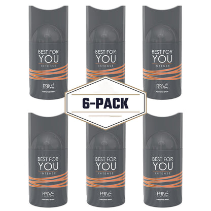 Best For You Intense Deodorant 6X PACK ✨ 250ML | A Bold Fusion of Spicy, Sweet, and Woody Notes