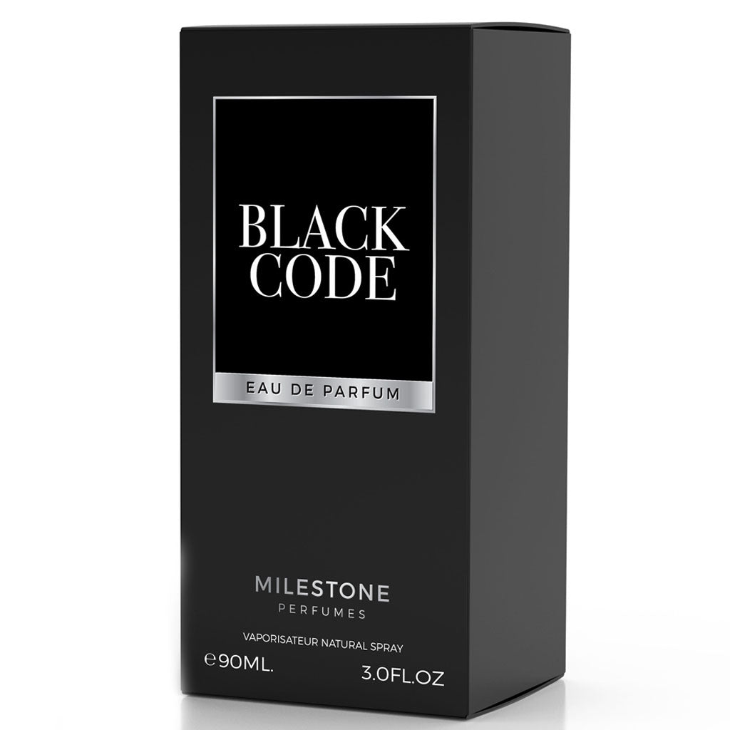 Black Code Pour Homme EDP ✨ 90ML | A Sophisticated Blend of Bergamot & Tonka Bean for the Modern Man