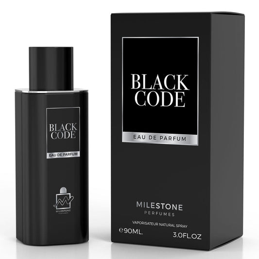 Black Code Pour Homme EDP ✨ 90ML | A Sophisticated Blend of Bergamot & Tonka Bean for the Modern Man