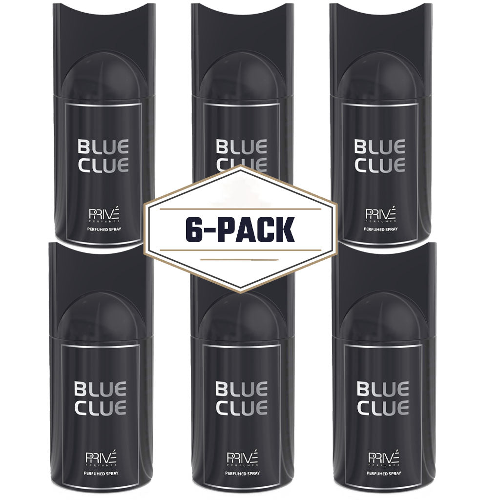 Blue Clue Perfume Deodorant 250ML 6x PACK ✨ | A Fresh, Citrusy Essence with a Woody Base