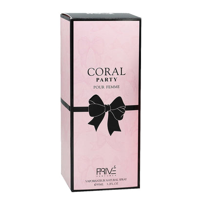 PRIVE Coral Party EDP ✨ 95ML | A Fun and Adventurous Fragrance for the Life of the Party