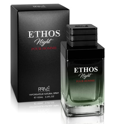 PRIVE Ethos Night Pour Homme EDP ✨ 100ML | A Majestic, Spicy-Citrus Opening with a Warm, Herbal Heart