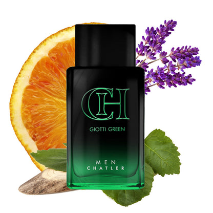 CH Giotti Green Men EDP ✨ 100ml | Fresh Green Elegance with a Woody Base