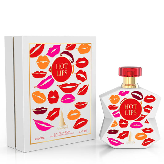 Metropolis Hot Lips EDP ✨ 100ml | A Floral Symphony with Tangy Citrus and Elegant Woods