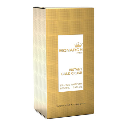 Monarch Intense Gold Crush EDP ✨ 100ml Unisex | A Bold Fusion of Woody, Sweet & Floral Notes for Unmatched Elegance