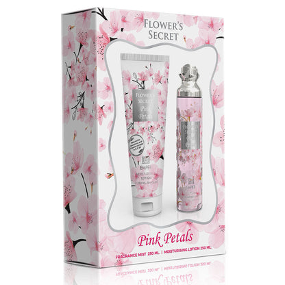 Flower's Secret Pink Petals Gift Set ✨ | A Floral Journey with Cassis & Vanilla Warmth