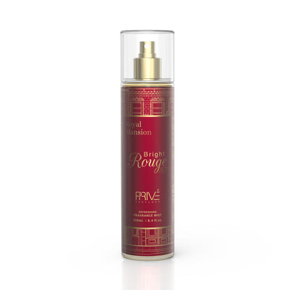 PRIVE Bright Rouge 555 Body Mist 250ml 3-Pack | A Luxurious, Warm Scent for Everyday Wear