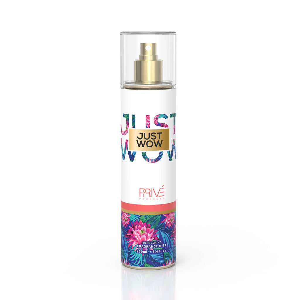 PRIVE Just Wow - Body Mist 250ML 3-Pack ✨ | A Tropical, Fruity Escape with Floral and Creamy Notes