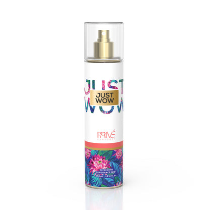 PRIVE Just Wow - Body Mist 250ML 3-Pack ✨ | A Tropical, Fruity Escape with Floral and Creamy Notes