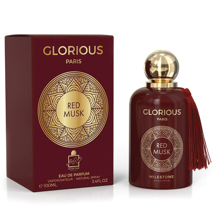 Glorious Paris Red Musk Unisex EDP ✨ 100ml | A Bold, Elegant Scent with a Warm, Earthy Base