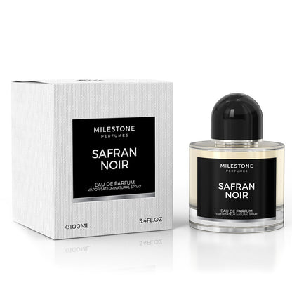 Safran Noir Unisex EDP ✨ 100ml | A Bold and Sophisticated Blend of Saffron, Leather & Cashmeran