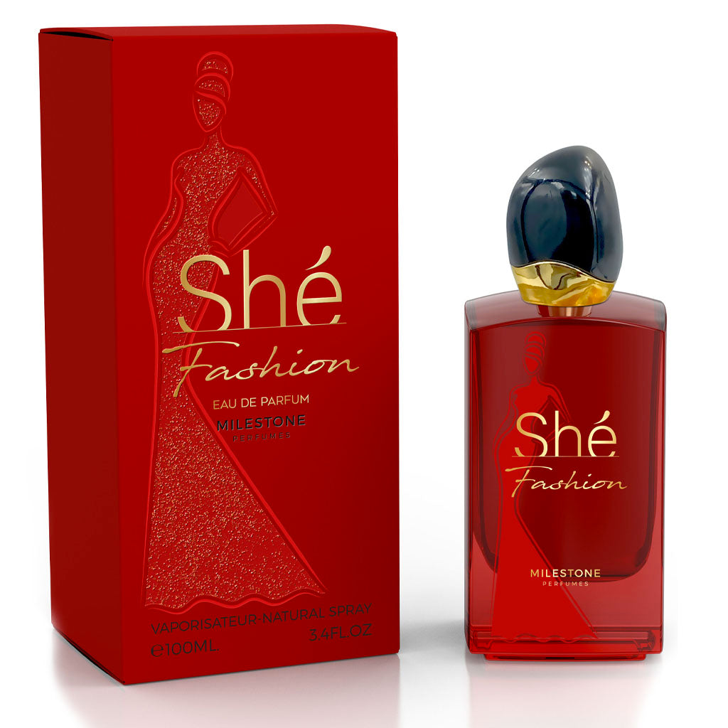 She Fashion Pour Femme EDP ✨ 100ml | A Fruity Floral Symphony with Sweet Amber & Patchouli