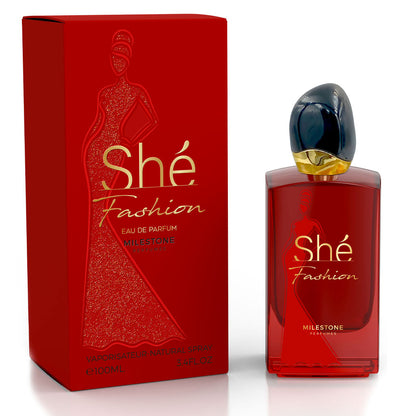 She Fashion Pour Femme EDP ✨ 100ml | A Fruity Floral Symphony with Sweet Amber & Patchouli