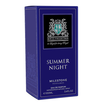 Royal Collection Summer Night EDP ✨ 100ML | A Harmonious Blend of Citrus, Floral, and Warm Woody Notes