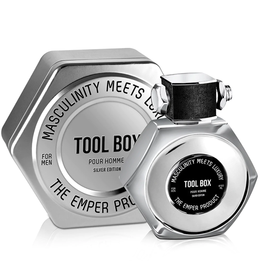 Tool Box Silver EDT ✨ 100ml | A Fresh Citrus & Woody Blend for the Modern Man