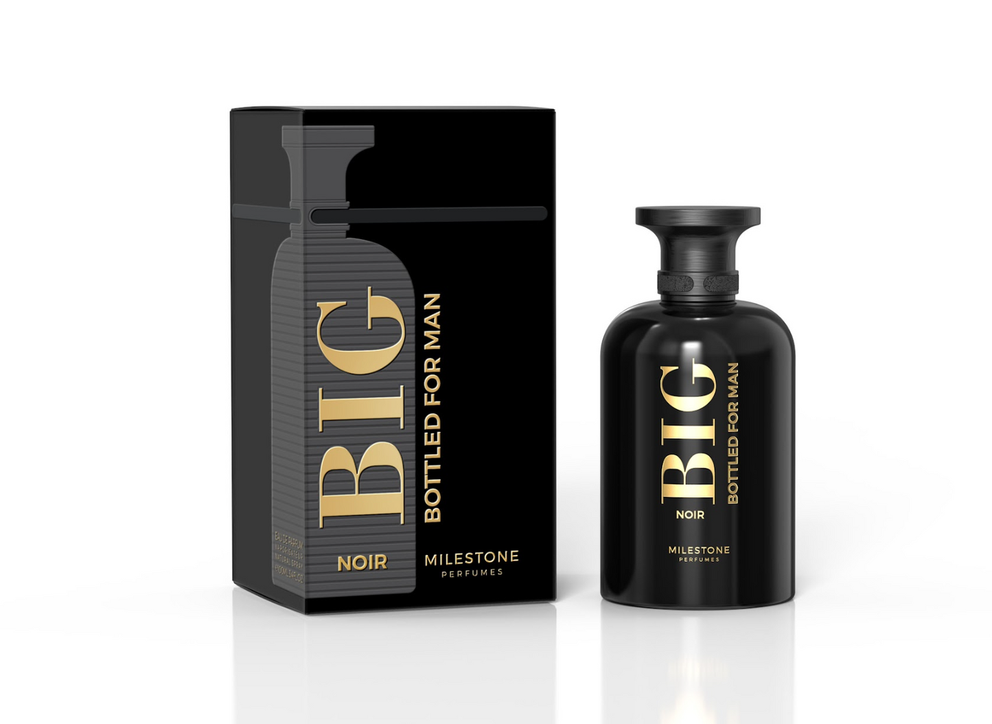 Big Bottled Noir Pour Homme EDP ✨ 100ml | A Bold, Woody Fragrance with Leather and Amber Accents