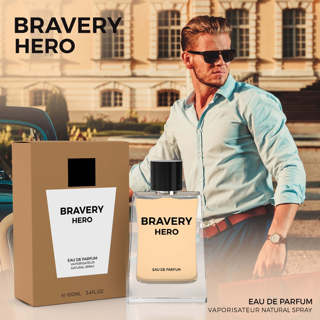 Bravery Hero EDP ✨ 100ML | Bright, Spicy Aromatics with a Bold, Woody Base