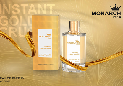 Monarch Intense Gold Crush EDP ✨ 100ml Unisex | A Bold Fusion of Woody, Sweet & Floral Notes for Unmatched Elegance