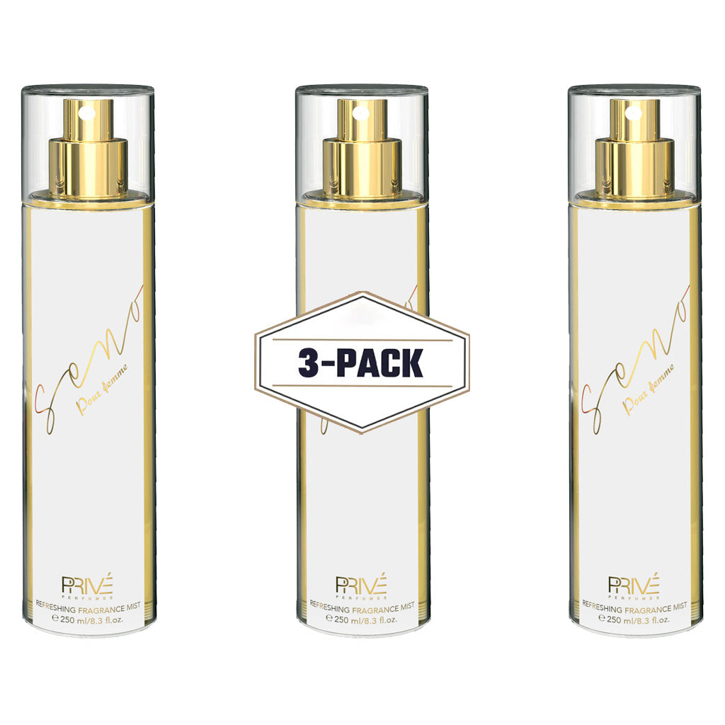 PRIVE Seno (Pour Femme) - Body Mist 250ML 3-Pack ✨ | A Floral, Citrusy Delight with Warm, Sensual Undertones