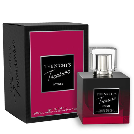 The Night's Treasure Intense Pour Femme EDP ✨ 100ml | A Feminine Fusion of Damask Rose, Cherry & Madagascar Vanilla