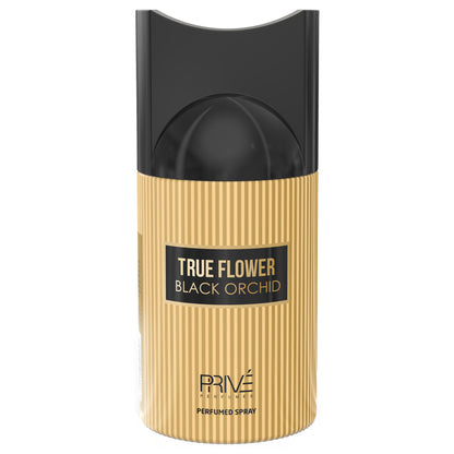 True Flower Black Orchid Perfume Deodorant 250ML 6x Pack ✨ | A Bold Floral Elegance with Rich, Earthy Notes