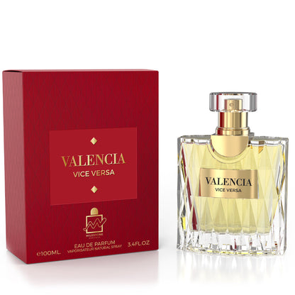 Valencia Vice Versa Pour Femme EDP ✨ 100ml | A Captivating Fruity-Floral Journey with Mandarin, Jasmine & Sandalwood