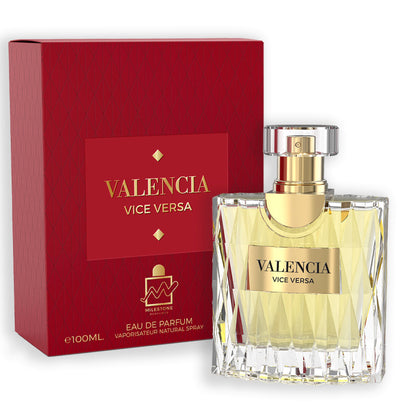 Valencia Vice Versa Pour Femme EDP ✨ 100ml | A Captivating Fruity-Floral Journey with Mandarin, Jasmine & Sandalwood