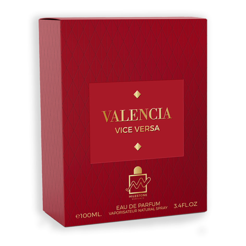 Valencia Vice Versa Pour Femme EDP ✨ 100ml | A Captivating Fruity-Floral Journey with Mandarin, Jasmine & Sandalwood