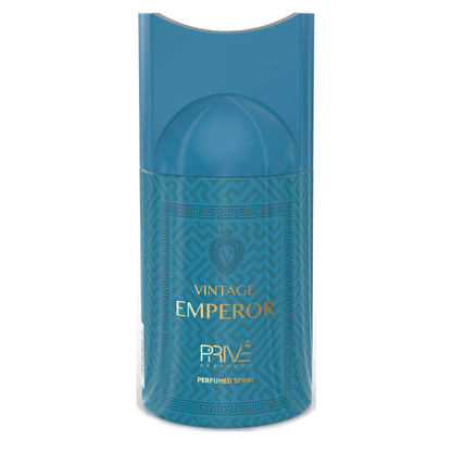 PRIVE Vintage Emperor Perfume Deodorant 250ML 6x PACK ✨ | A Sophisticated Blend of Citrus, Woody, and Vanilla Notes