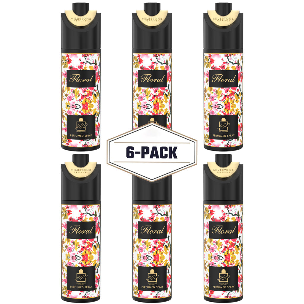 Floral Deodorant 6 Pack ✨ 200ml | A Fruity-Floral Sensation with Sweet and Warm Base Notes