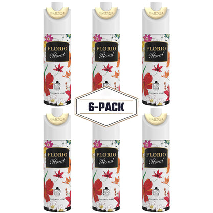 Florio Floral Deodorant 6 Pack ✨ 200ML | A Fresh, Floral Fragrance with Earthy, Spicy Undertones