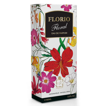 Florio Floral EDP ✨ 90ML | A Timeless Floral Symphony with Pear, Gardenia, and Patchouli