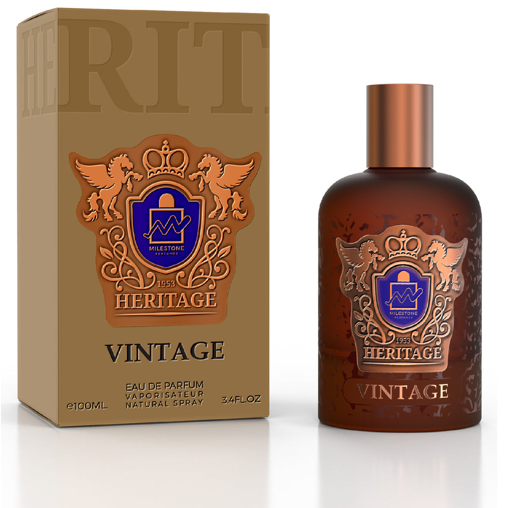 Heritage Vintage Unisex EDP ✨ 100ML | A Timeless Floral Woody Fragrance with a Touch of Oud