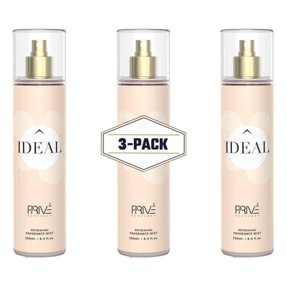 PRIVE Ideal Body Mist 250ML (3-Pack) ✨ | A Refreshing, Floral Escape with a Touch of Warmth