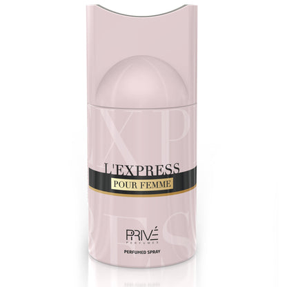 PRIVE L’Express Perfume Deodorant 250ML 6x PACK ✨ | A Fruity, Floral Blend with Elegant Depth