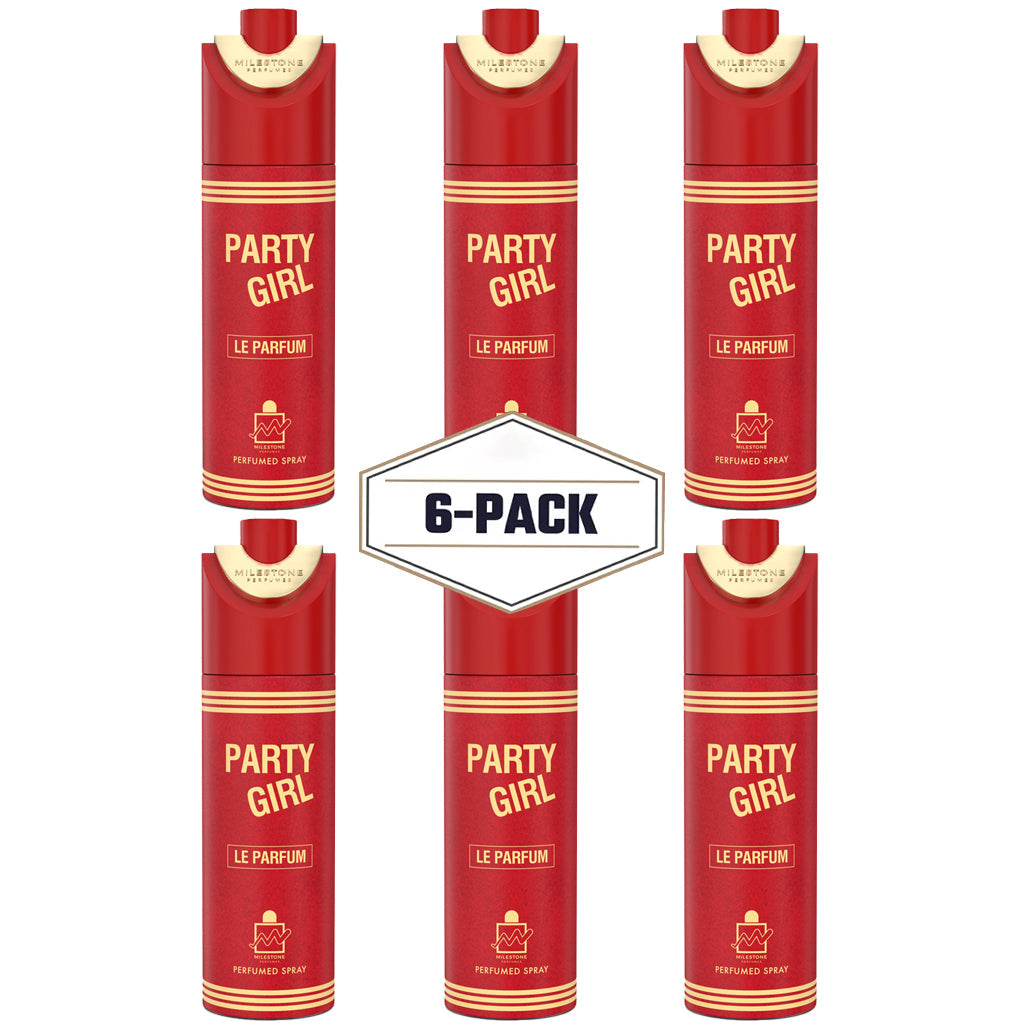 Party Girl Le Parfum Deodorant 6 Pack ✨ 200ML | A Sweet, Salty, and Vanilla Bliss for Every Occasion