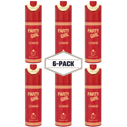 Party Girl Le Parfum Deodorant 6 Pack ✨ 200ML | A Sweet, Salty, and Vanilla Bliss for Every Occasion