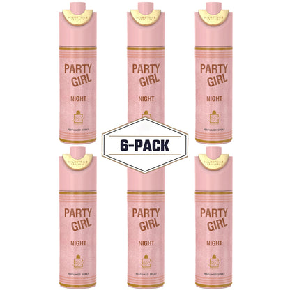 Party Girl Night Deodorant 200ML ✨ 6 Pack | A Sweet, Fruity & Floral Experience with a Warm, Sensual Base