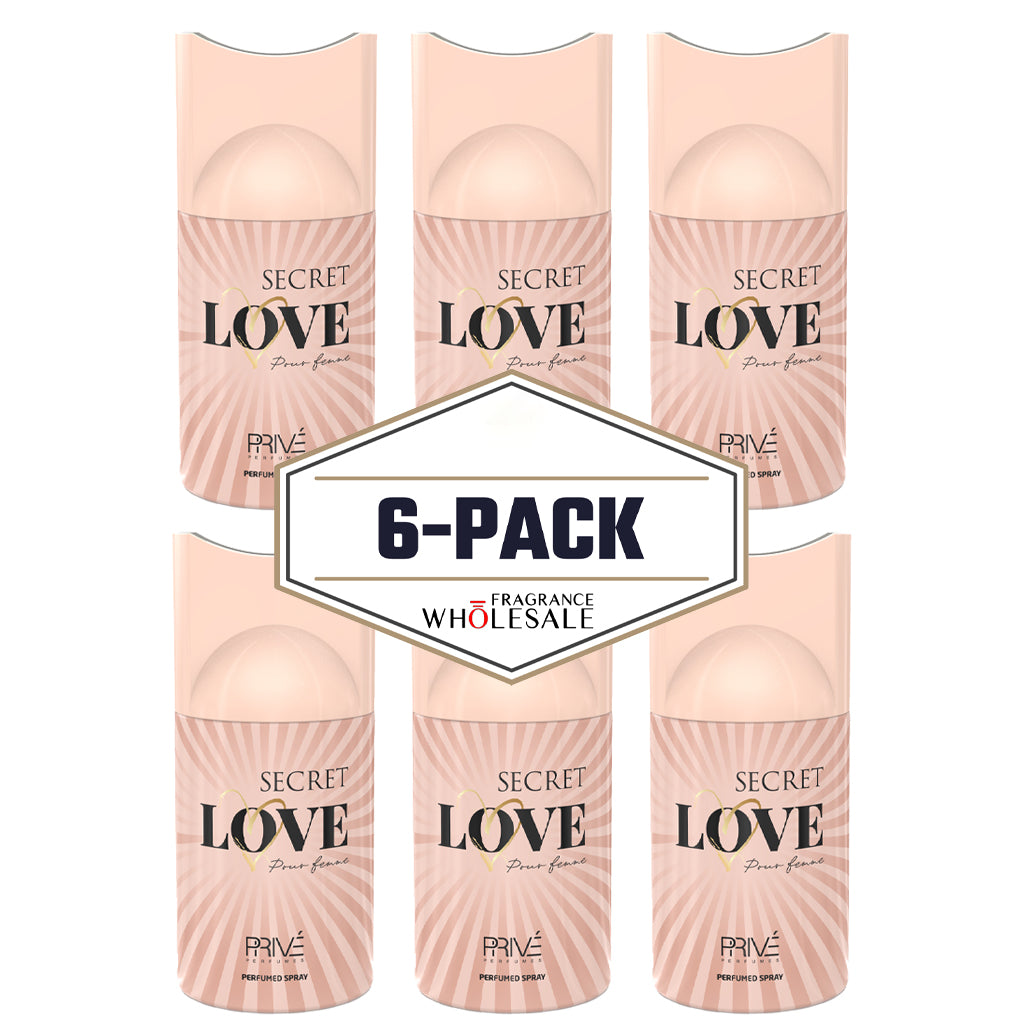 Secret Love Perfume Deodorant 250ML 6x Pack ✨ | A Gentle Floral Embrace with Sweet Apricot Notes