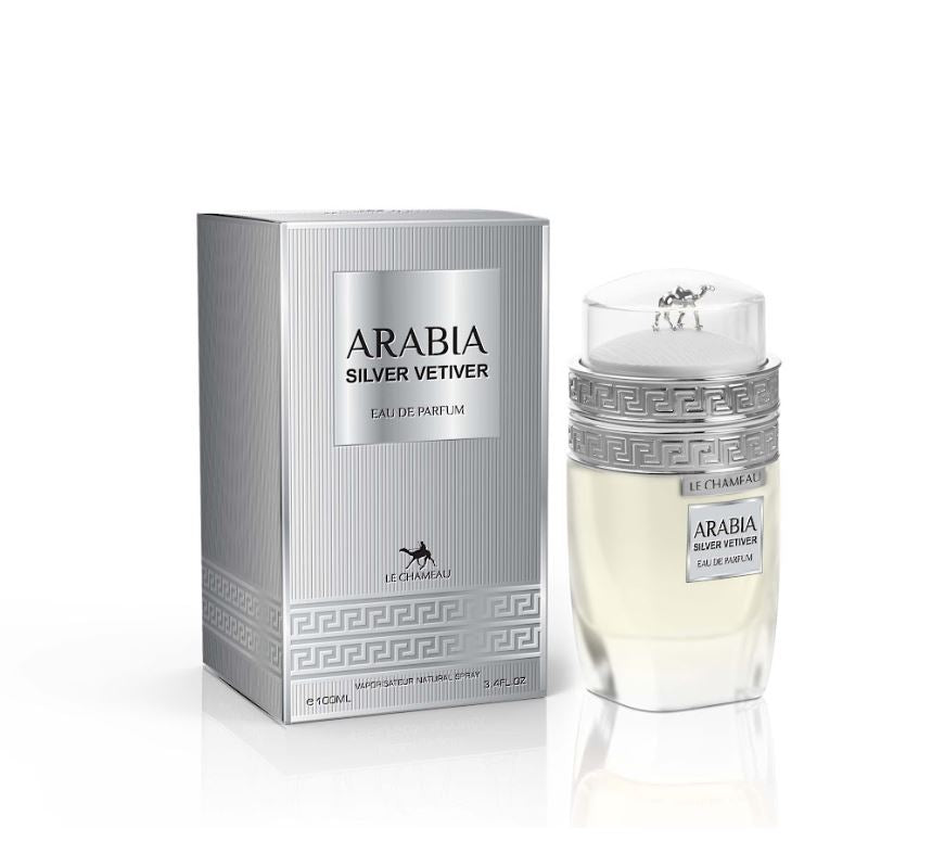 Arabia Silver Vetiver (Pour Homme) EDP ✨ 100ml | A Fresh, Spicy Scent with Earthy Depths