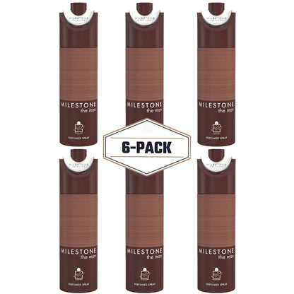 Milestone The Man Deodorant 200ML ✨ 6 Pack | A Fresh, Spicy & Woody Scent for the Modern Gentleman