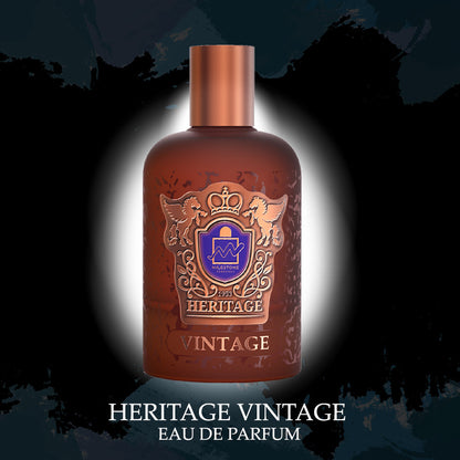 Heritage Vintage Unisex EDP ✨ 100ML | A Timeless Floral Woody Fragrance with a Touch of Oud